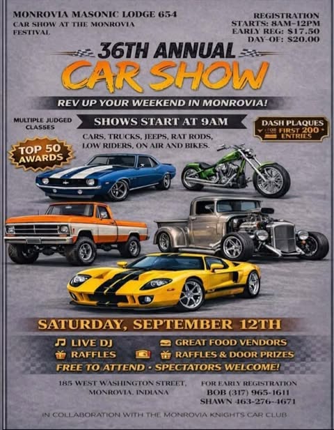 36th Annual Car Show flyer