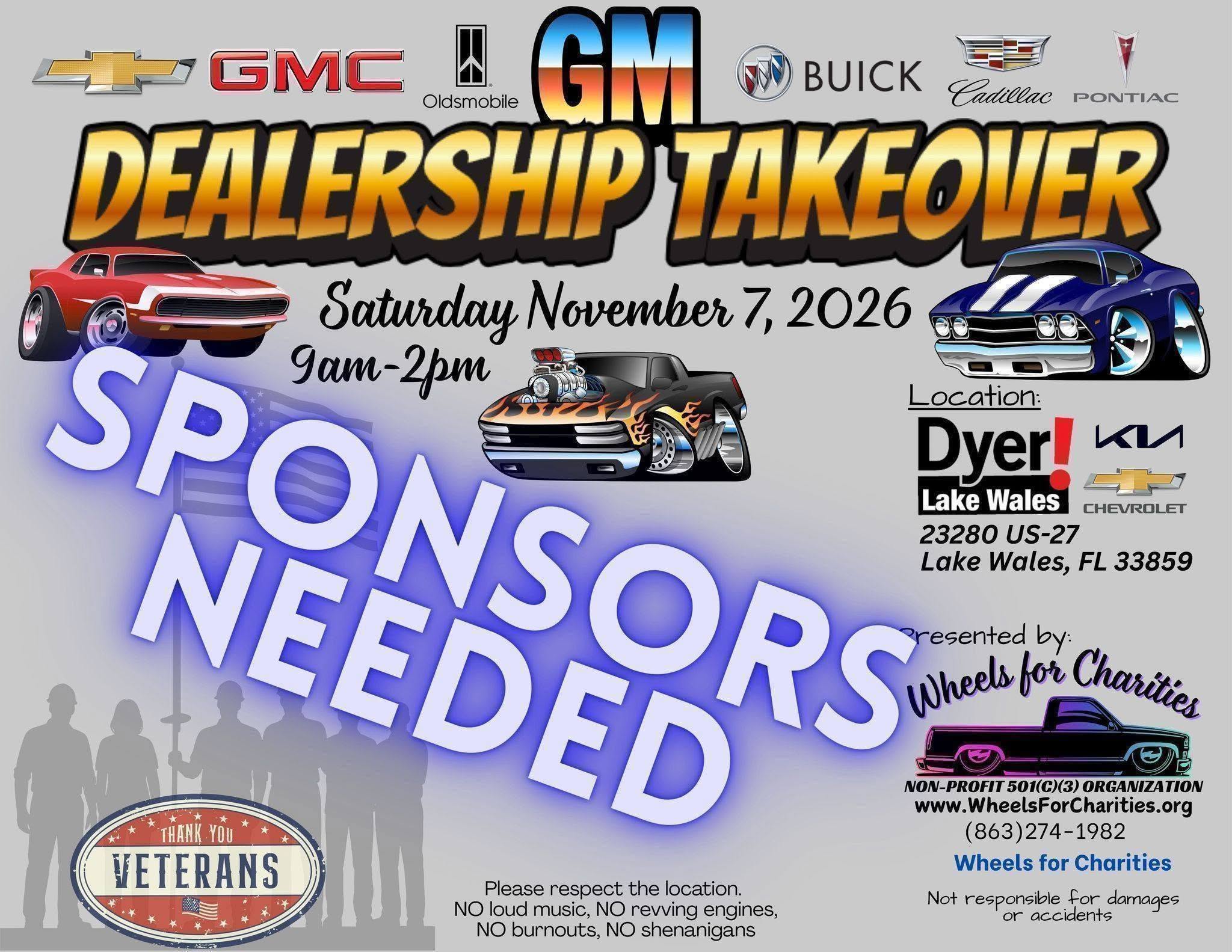 Flyer for GM Dealership Takeover