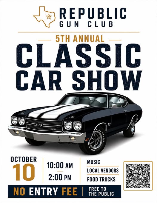 Flyer for 5th Annual Classic Car Show