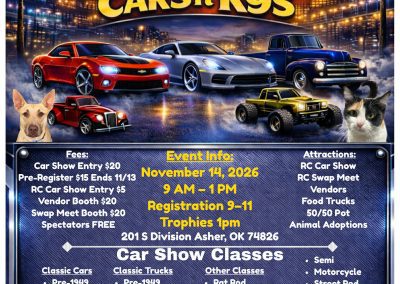 Flyer for Cars & Trucks Car Show