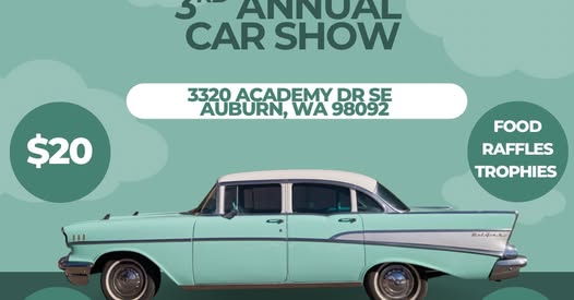 Flyer for 3rd Annual Car Show