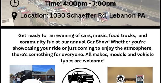 Flyer for Annual Car Show