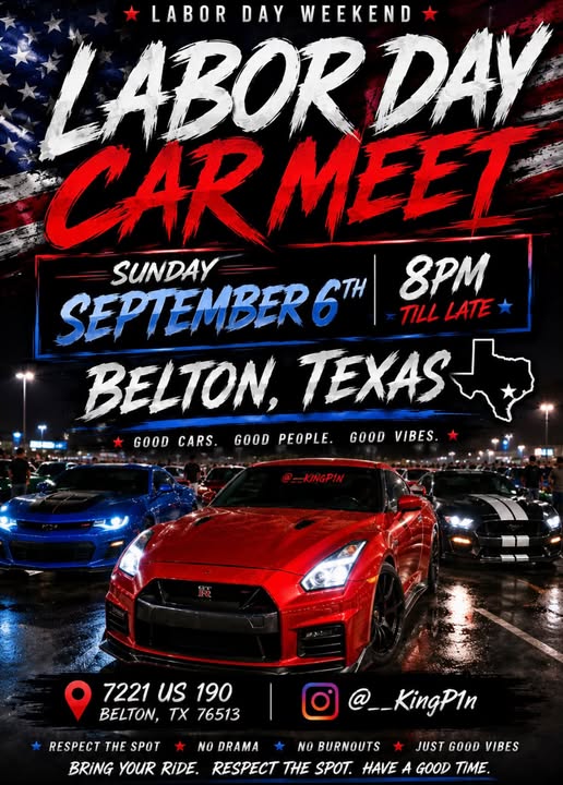 Labor Day Car Meet flyer