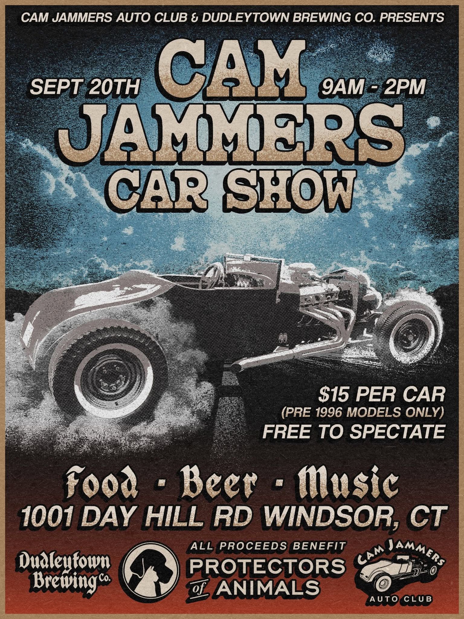 CAM JAMMERS CAR SHOW flyer
