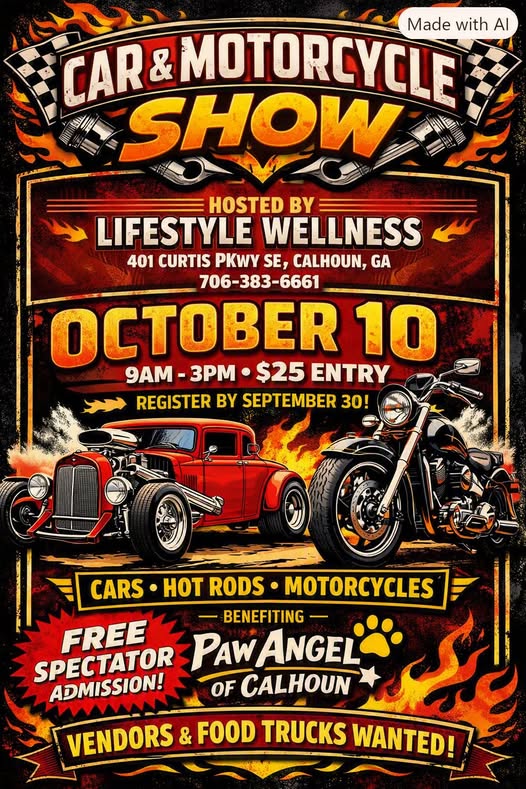 Flyer for Car & Motorcycle Show