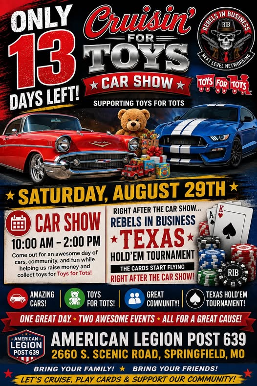 Rebels in Business Texas Hold'em Tournament flyer