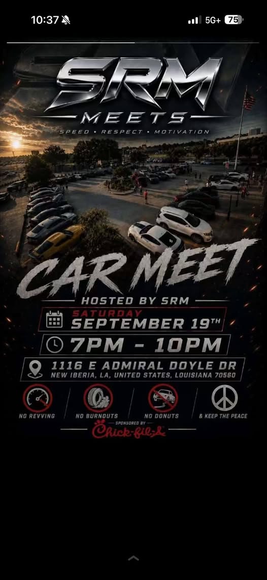 SRM Meets Car Meet flyer