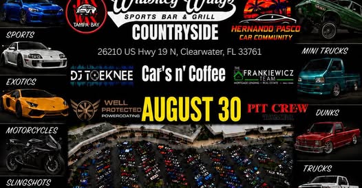 Whiskey Wings Countryside Car's n' Coffee flyer