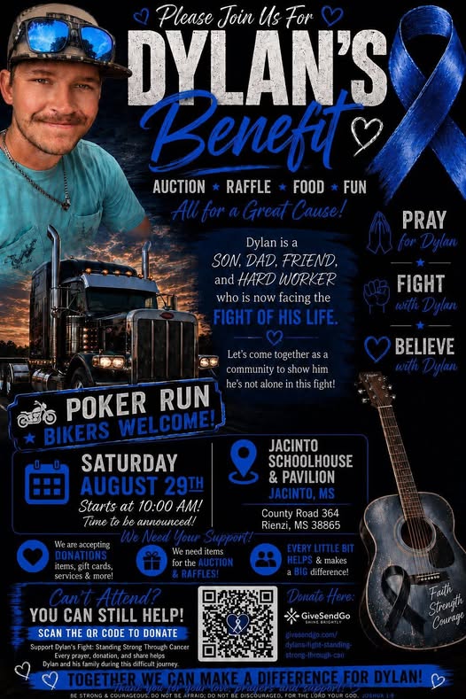 Dylan's Benefit Poker Run flyer