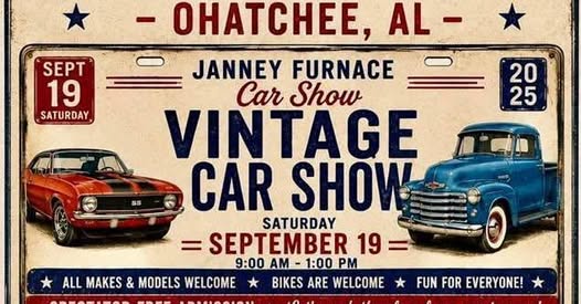Janney Furnace Car Show - Vintage Car Show flyer