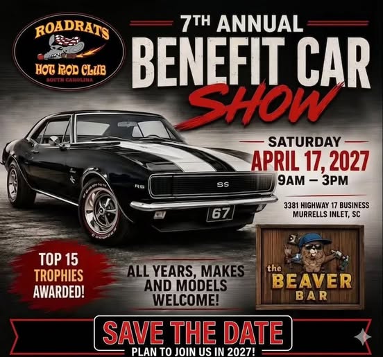 Flyer for 7th Annual Benefit Car Show