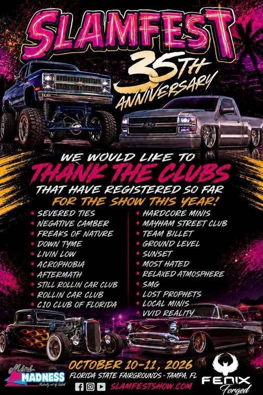 Flyer for SLAMFEST 35th Anniversary