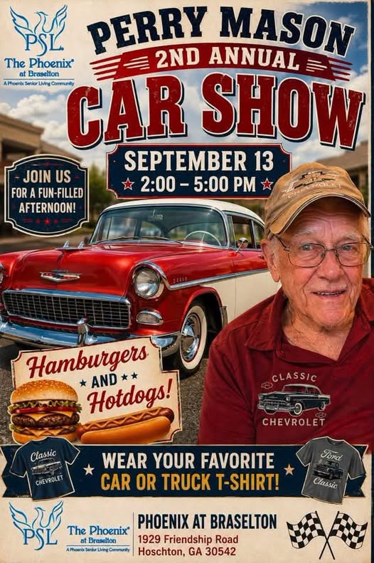 Perry Mason 2nd Annual Car Show flyer