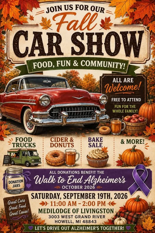 Fall Car Show flyer