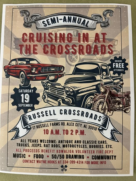 Semi-Annual Cruising in at the Crossroads flyer