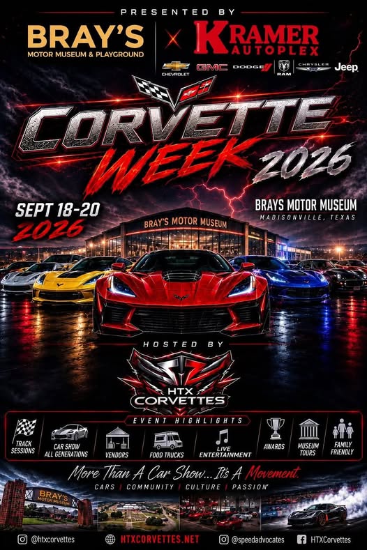Corvette Week 2026 flyer