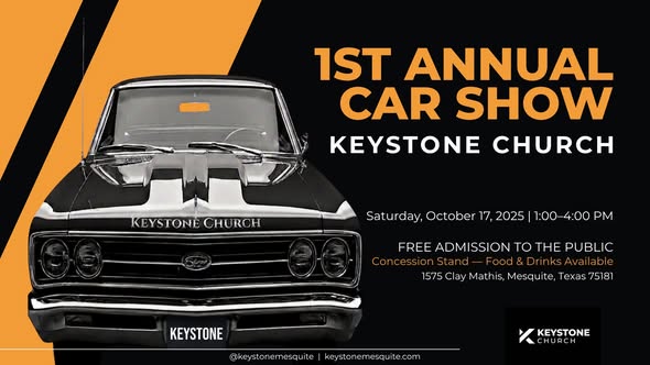 Flyer for 1st Annual Car Show