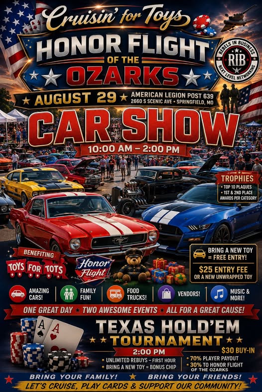 Texas Hold'em Tournament flyer