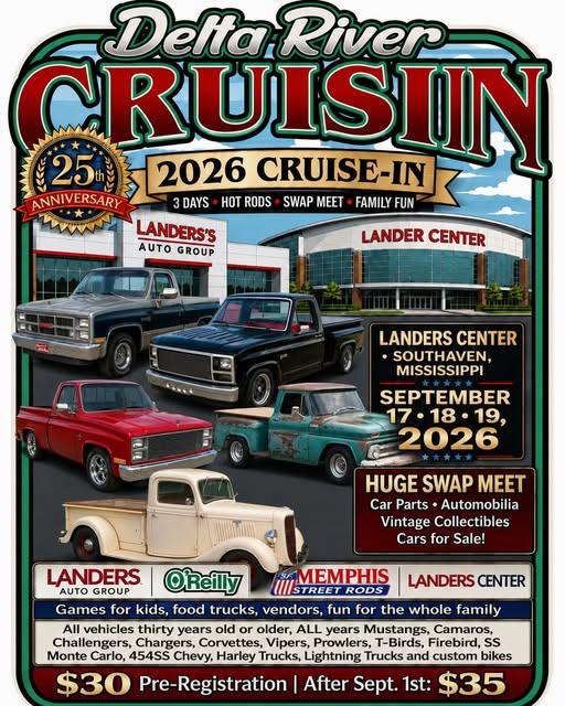 Delta River Cruisin 2026 Cruise-In flyer