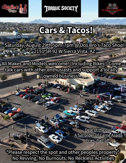 Cars & Tacos! flyer