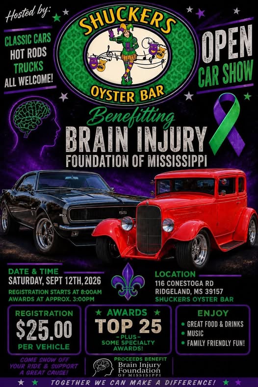 Shuckers Oyster Bar Open Car Show flyer
