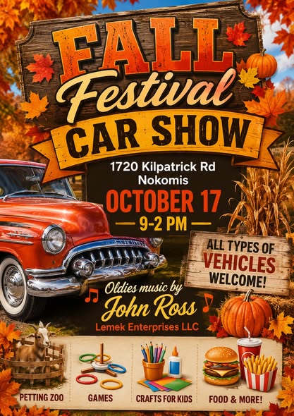 Flyer for Fall Festival Car Show