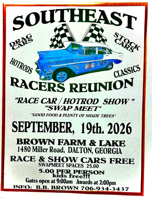 Southeast Racers Reunion flyer