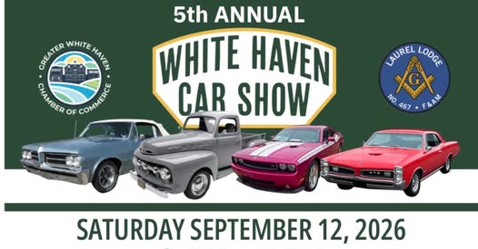 5th Annual White Haven Car Show flyer