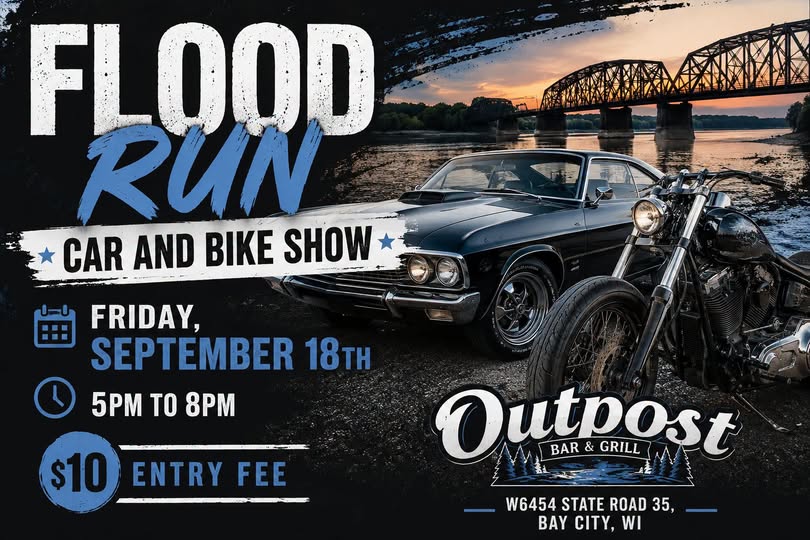 Flood Run Car and Bike Show flyer