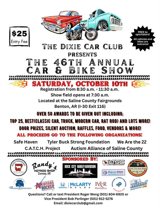 Flyer for THE 46TH ANNUAL CAR & BIKE SHOW