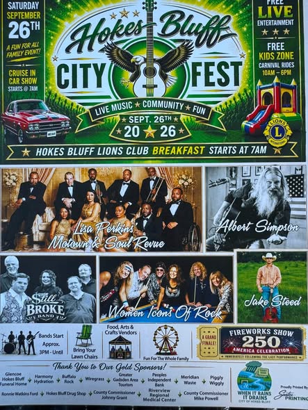 Hokes Bluff City Fest flyer