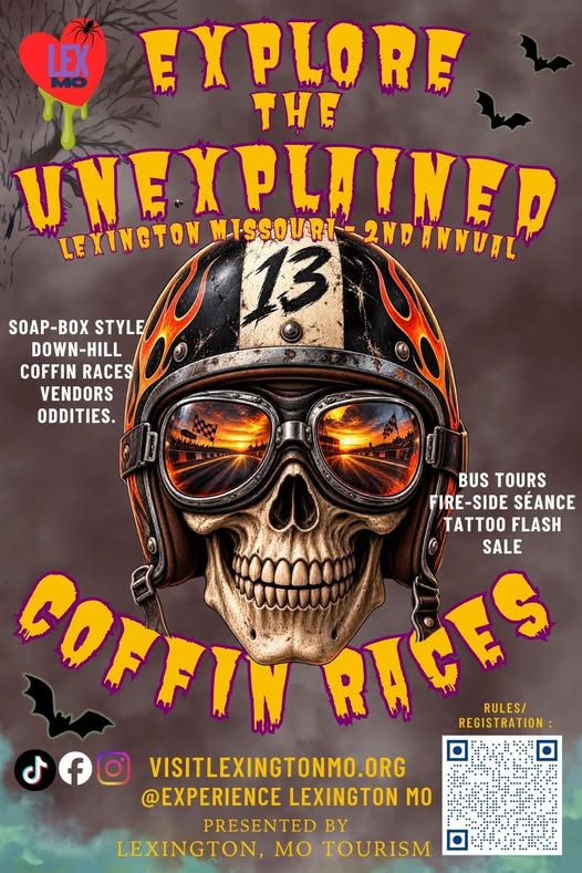 Flyer for Explore the Unexplained Coffin Races