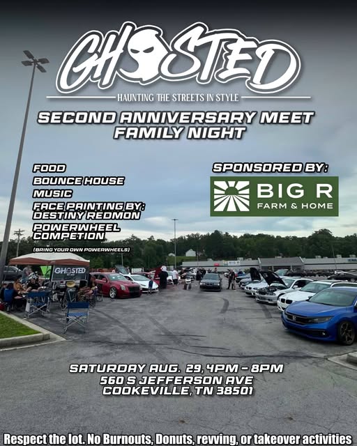 GHOSTED Second Anniversary Meet Family Night flyer