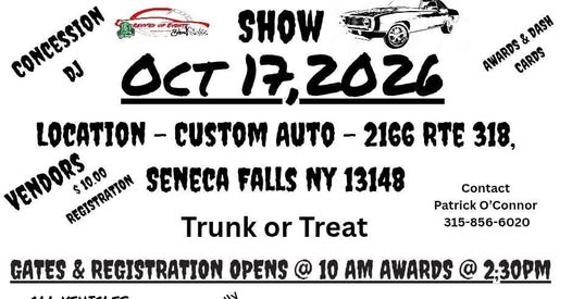 Flyer for Car Show