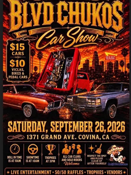 Blvd Chukos Car Show flyer