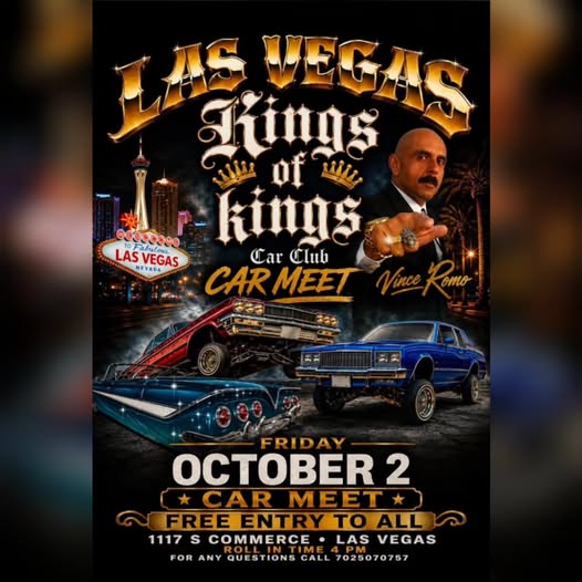 Las Vegas Kings of Kings Car Club Car Meet flyer