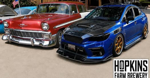 Flyer for Car Show at Hopkins Farm Brewery