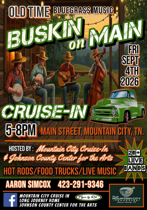 Buskin' on Main Cruise-In flyer
