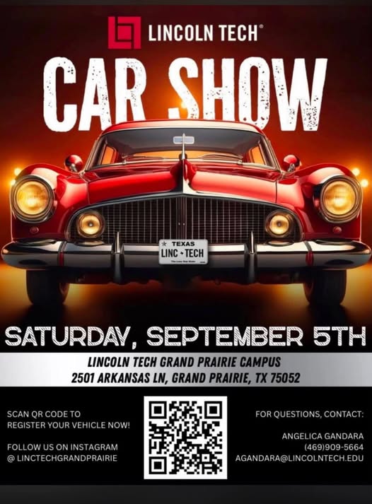 Lincoln Tech Car Show flyer