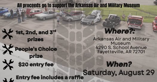 Arkansas Air and Military Museum Car Show flyer
