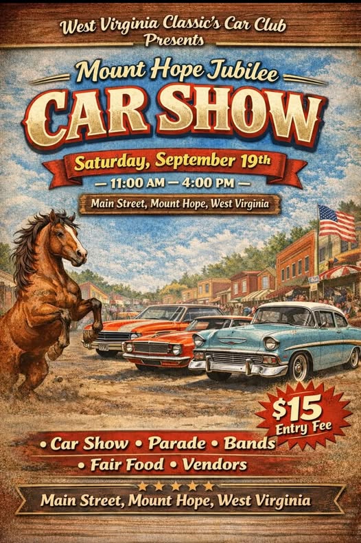 Mount Hope Jubilee Car Show flyer
