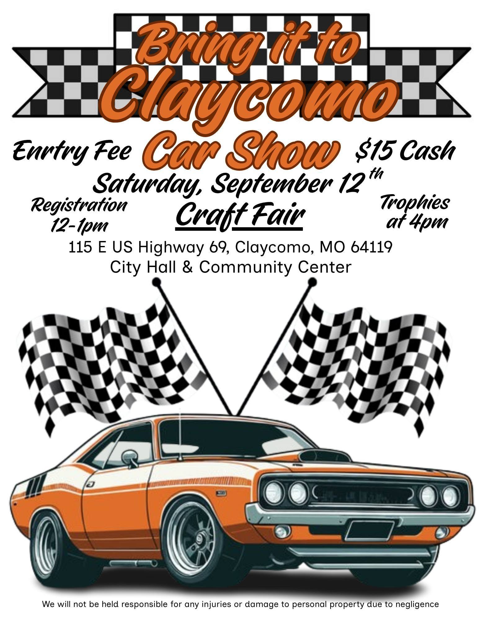 Bring it to Claycomo Car Show flyer