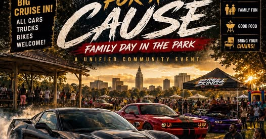 Flyer for For the Cause Family Day in the Park