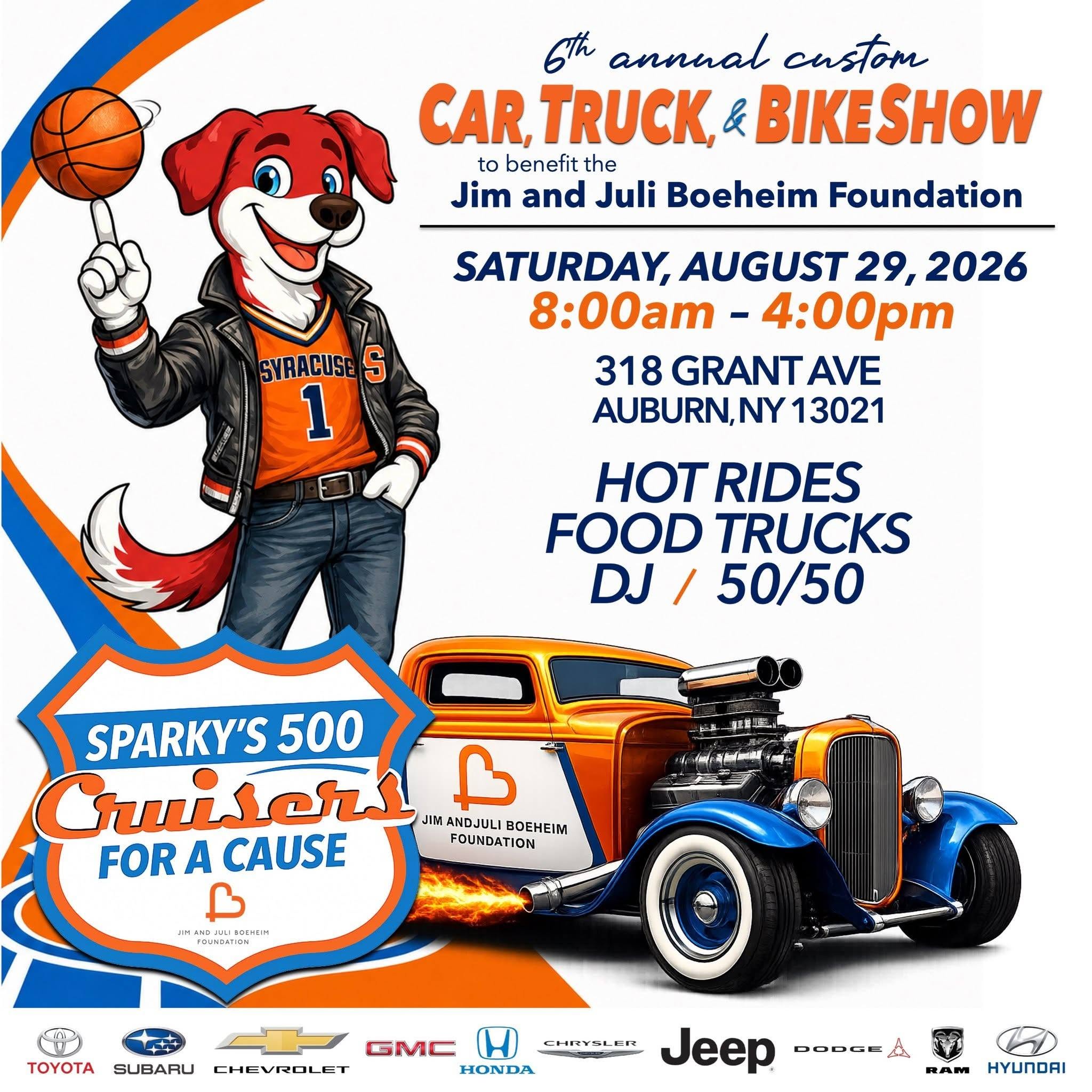 6th Annual Custom Car, Truck, & Bike Show flyer