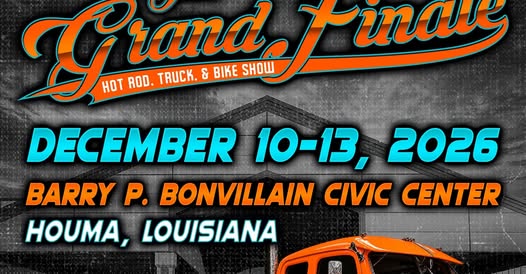 Flyer for Grand Finale Hot Rod, Truck, & Bike Show