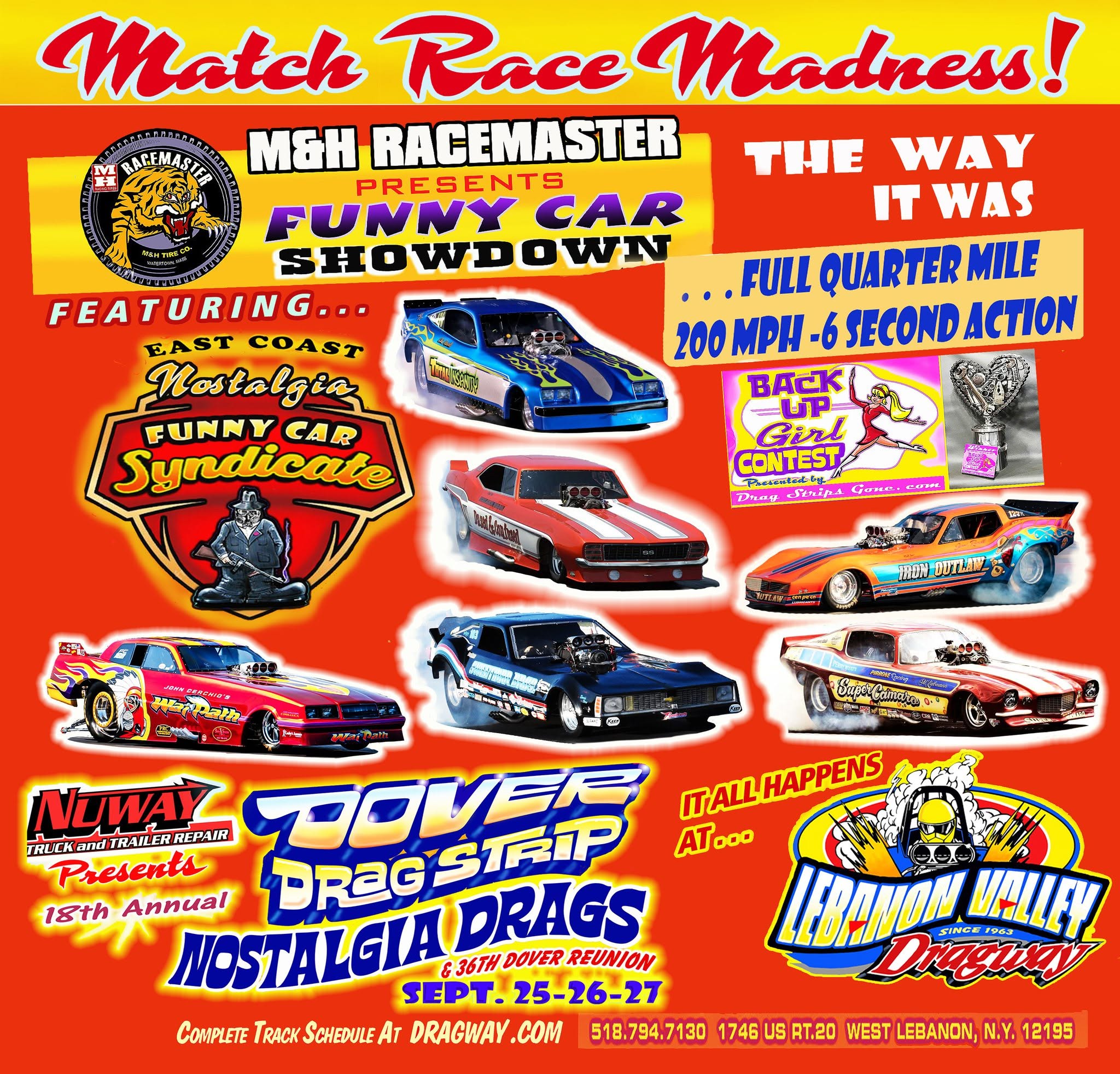 M&H RACEMASTER FUNNY CAR SHOWDOWN flyer