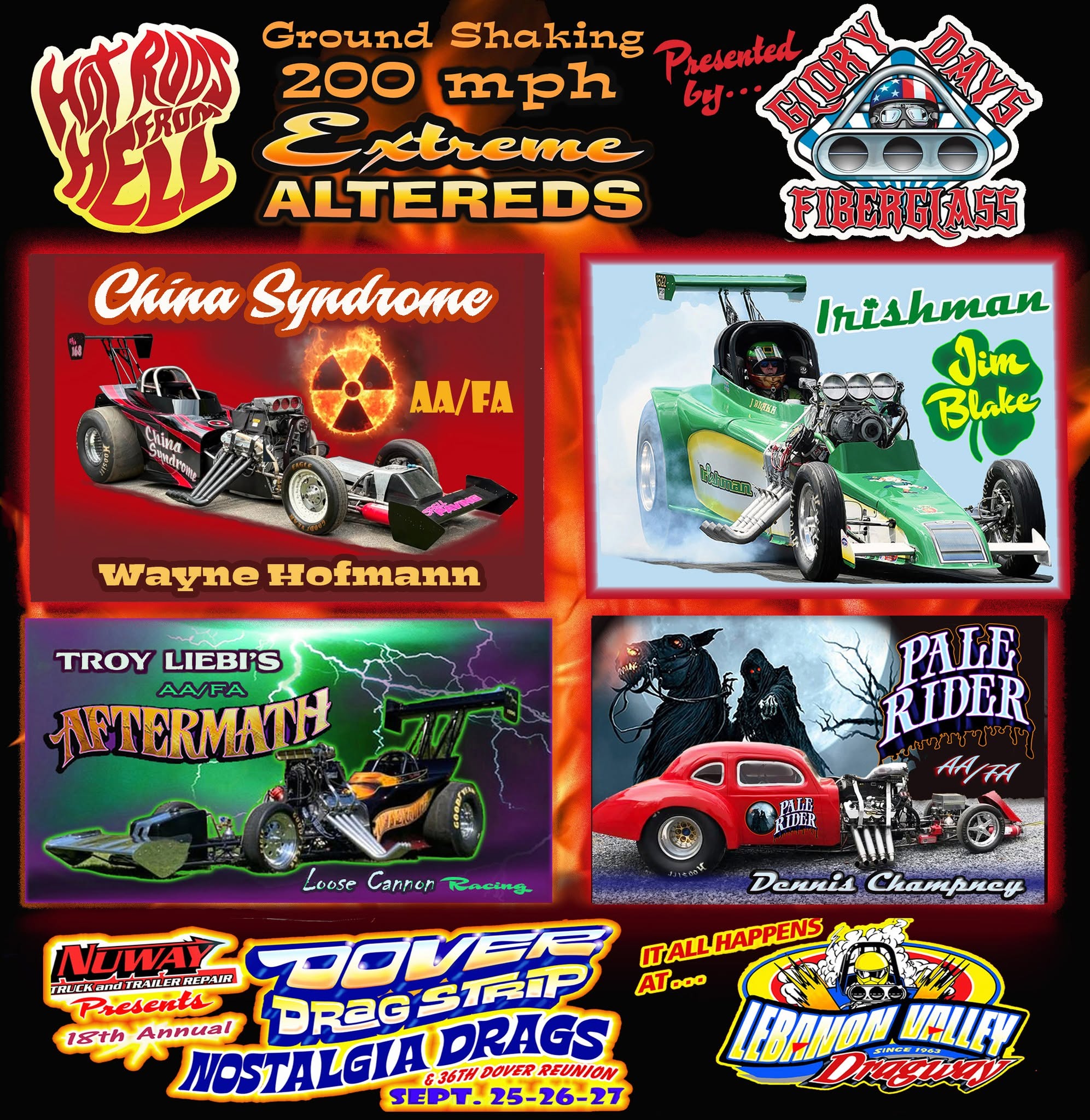 Nostalgia Drag Strip flyer