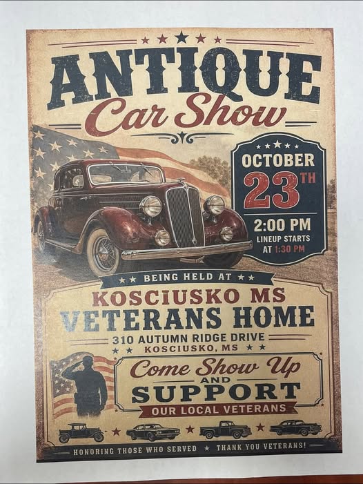 Flyer for Antique Car Show