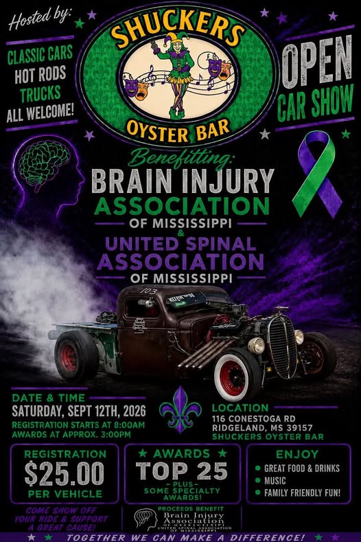 Shuckers Oyster Bar Open Car Show flyer