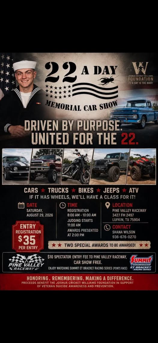 22 A Day Memorial Car Show flyer